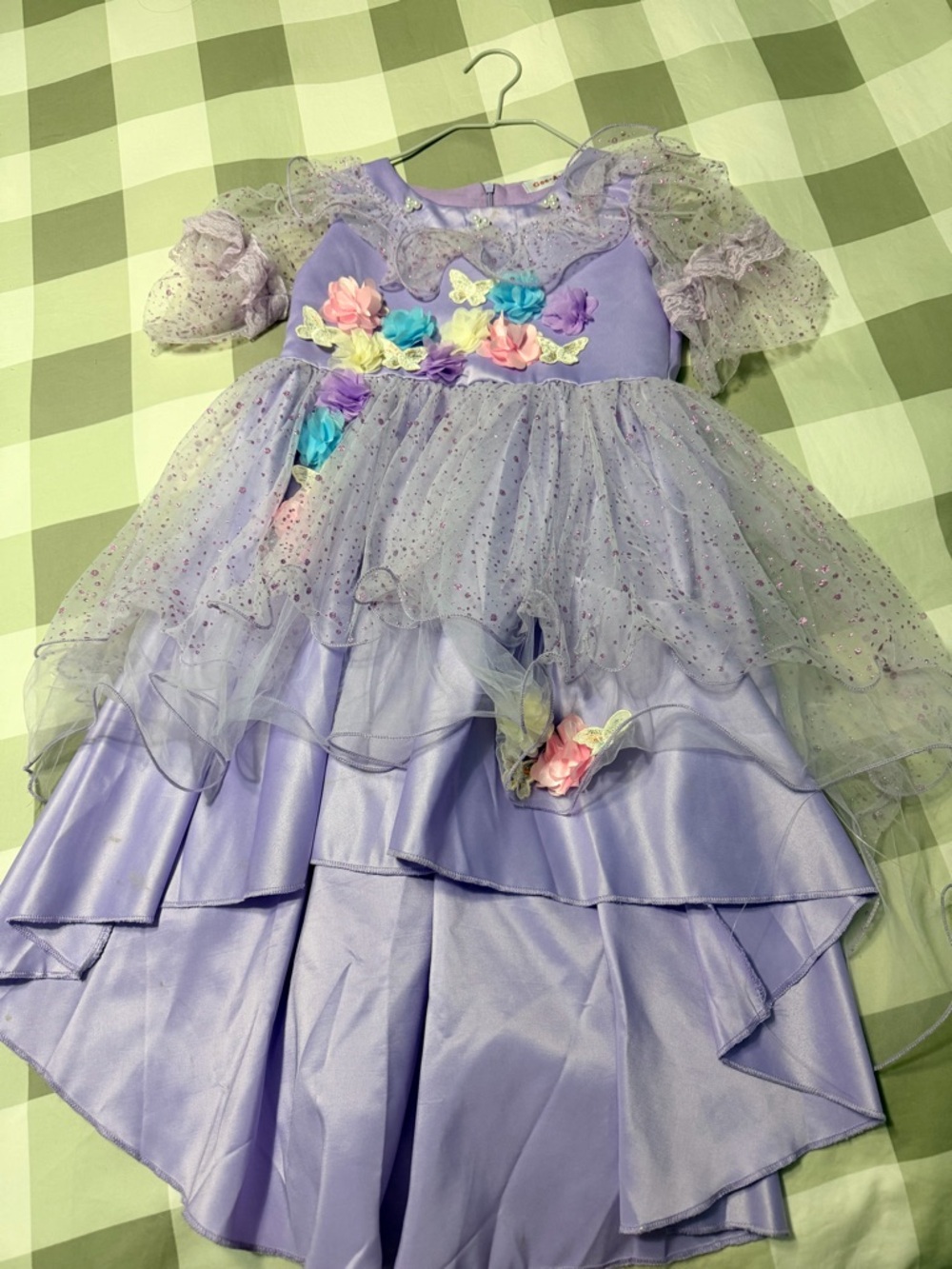 Lilac Princess Fairy Dress for Kids - Floral Tulle Costume